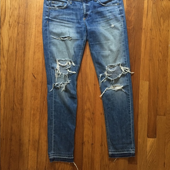 💫 SOLD! Rag & Bone Dre Slim Boyfriend Distressed - Picture 4 of 5
